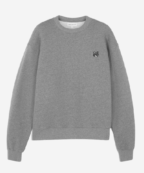 [메종키츠네] 그레이폭스헤드 맨투맨_블랙 S